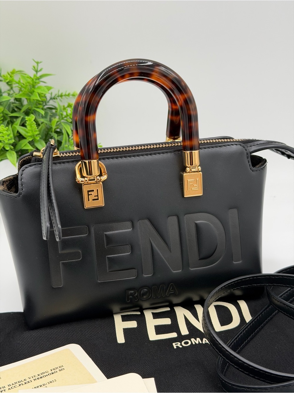Fendi Mini by the way Tortoiseshell Handles  two way bag 😍🤦‍♀️
